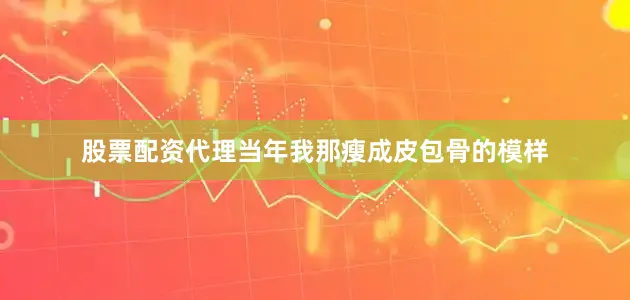 股票配资代理当年我那瘦成皮包骨的模样