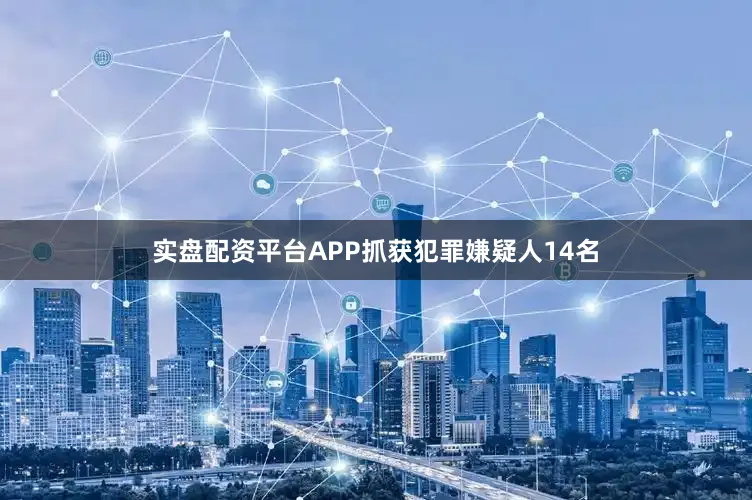 实盘配资平台APP抓获犯罪嫌疑人14名