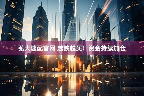 弘大速配官网 越跌越买！资金持续加仓