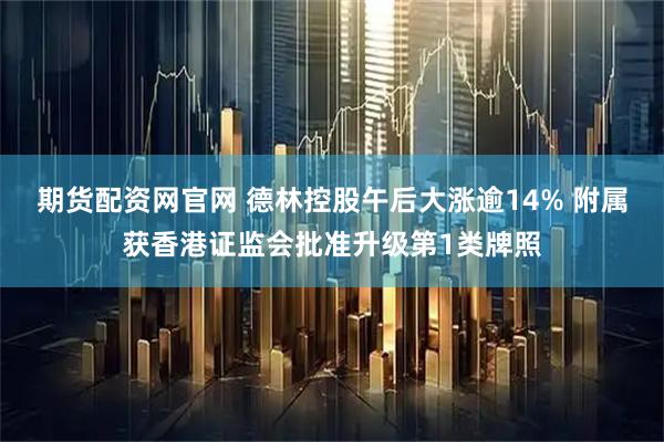 期货配资网官网 德林控股午后大涨逾14% 附属获香港证监会批准升级第1类牌照